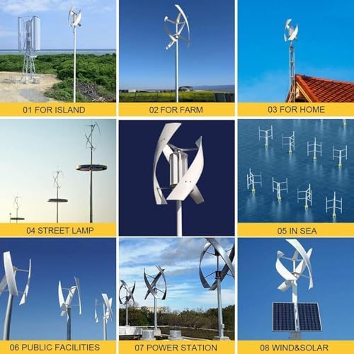18000W Vertical Wind Turbine Generator Kit, 3-Blade Helical Design, MPPT Controller, Magnetic Levitation, 12V/24V/48V/220V, Efficient Renewable Energy Solution for Home & Industrial Use