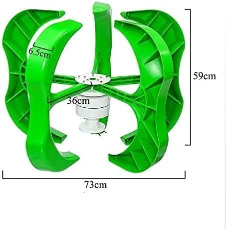 LiuSj JUnSt 8000W 5 Blades Horizontal Wind Generator Turbine, 12V/24V/48V with Charge Controllervertical Wind Turbine for Home Hybrids Streetlight Use Electromagnetic