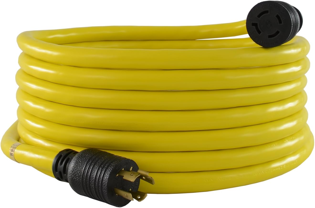 Conntek 20592 Extra-Heavy Duty L14-20 Generator Cord Yellow 50 - Feet