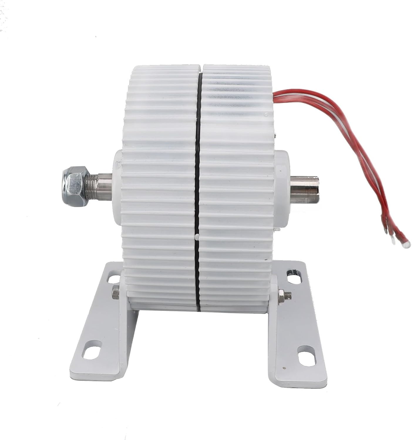 3 Phase Alternator Dual Shaft Permanent Magnet Synchronous Generator High Efficiency 24V Wind Turbine AC Alternator Aluminum Alloy Carbon Steel 15x15x16cm (400w)