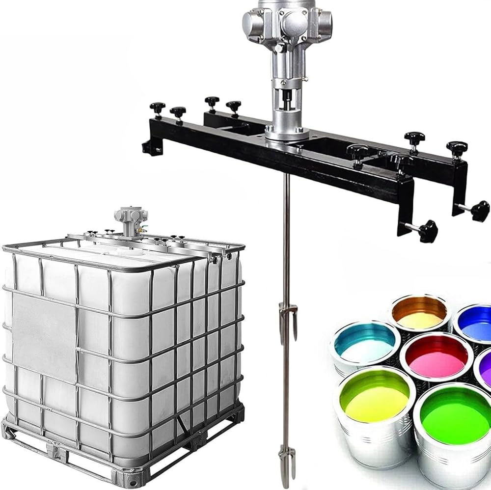 Pneumatic Paint Mixer Pneumatic Mixer for Tank, Industrial Ink Coating Mixing Machine, Paint Stirring Machine for Ink Dissolver Agitator