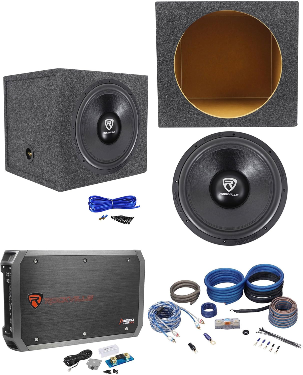 Rockville W15K6D2 V2 Bundle: 15