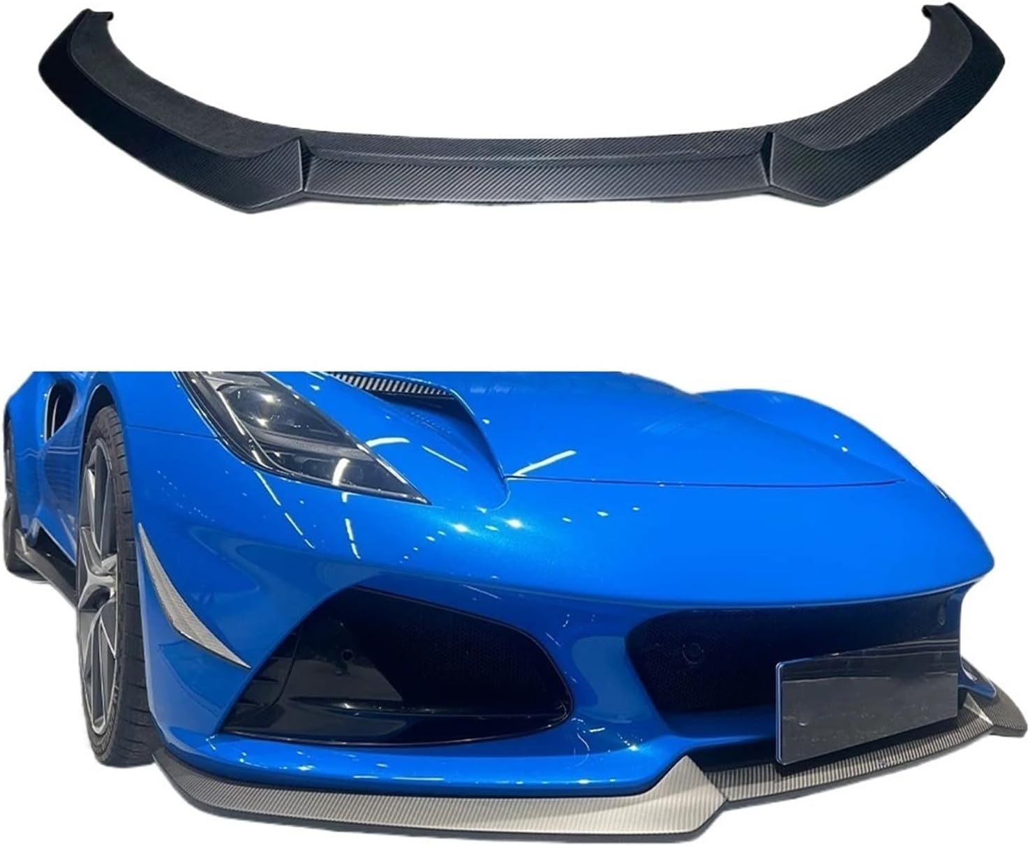 Front Diffuser Lip Compatible for Lotus Emira Real Dry Carbon Fiber Trim Body Kits Auto Parts Car Accessories