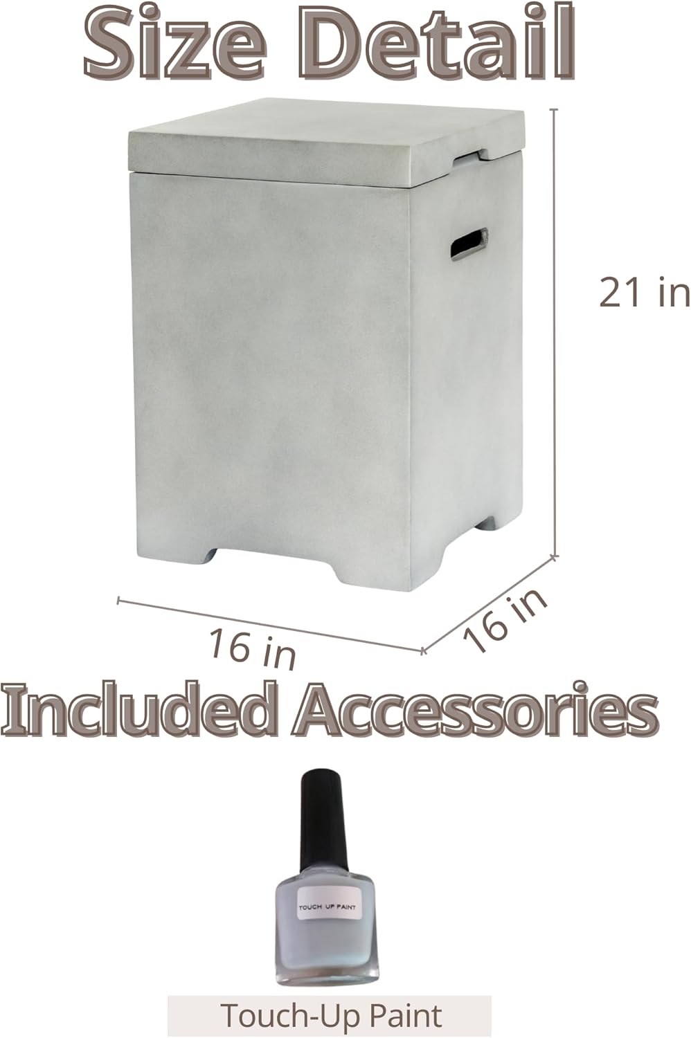 Fire Pit Series Stainless Steel Round (21 * 16 Inch Tank Table)