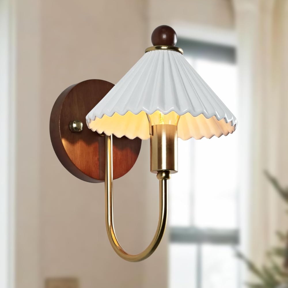 Ceramic Finish Sconce, Bronze Finish, Wall Lamp, Bedside Lamp Sconce, Light Sconces Bedroom,6.5