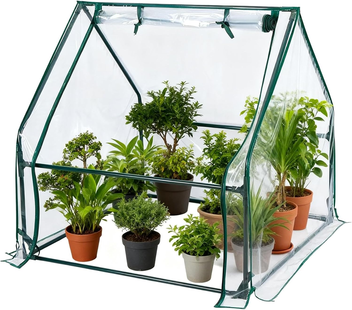 Mini Greenhouse,Heavy Duty Zippered Door - Mini Greenhouse for Indoor Outdoor - for Patio Home Balcony Garden Urban Apartment Beginners Gardeners Enthusiasts