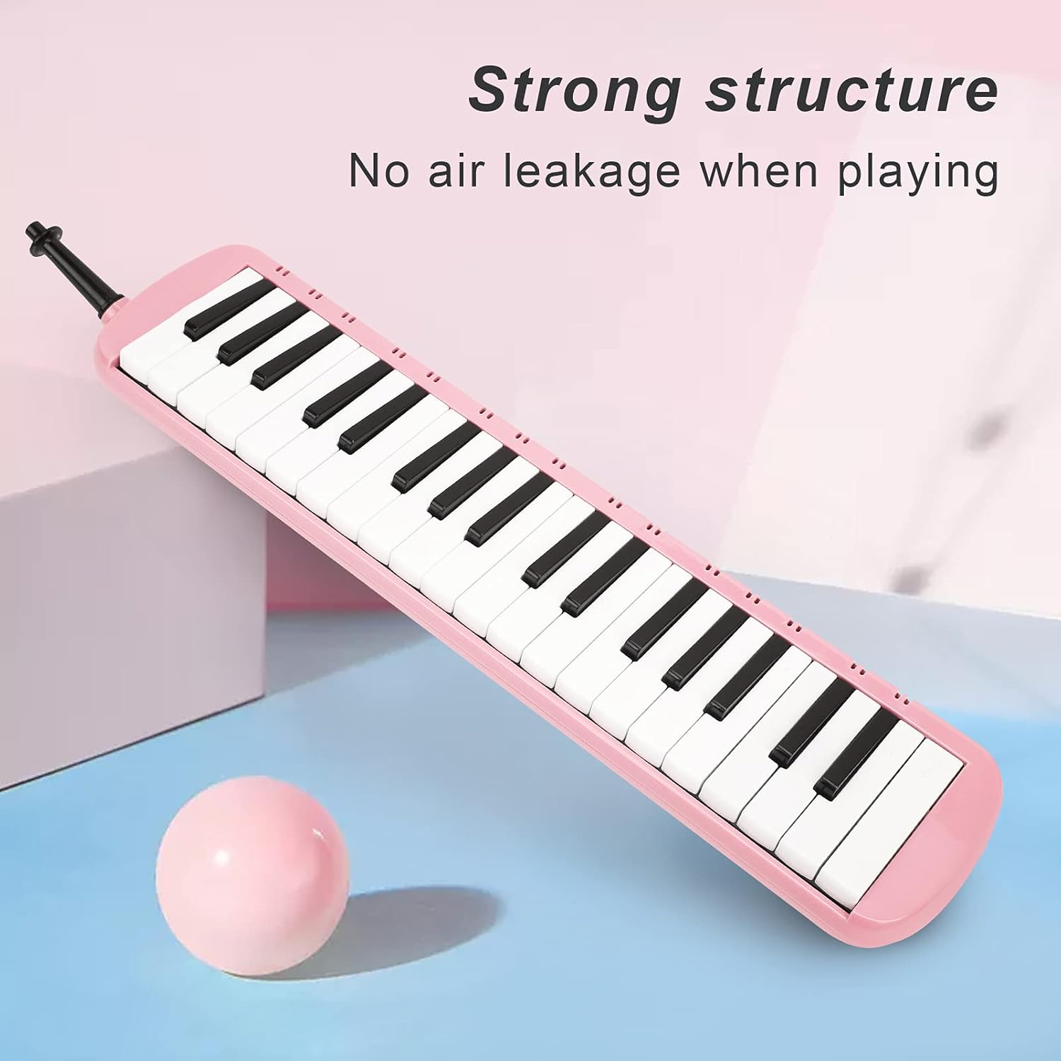 37 Key Melodica Musical Instrument, Air Piano Keyboard, Blow Keyboard Wind Instrument for Adults
