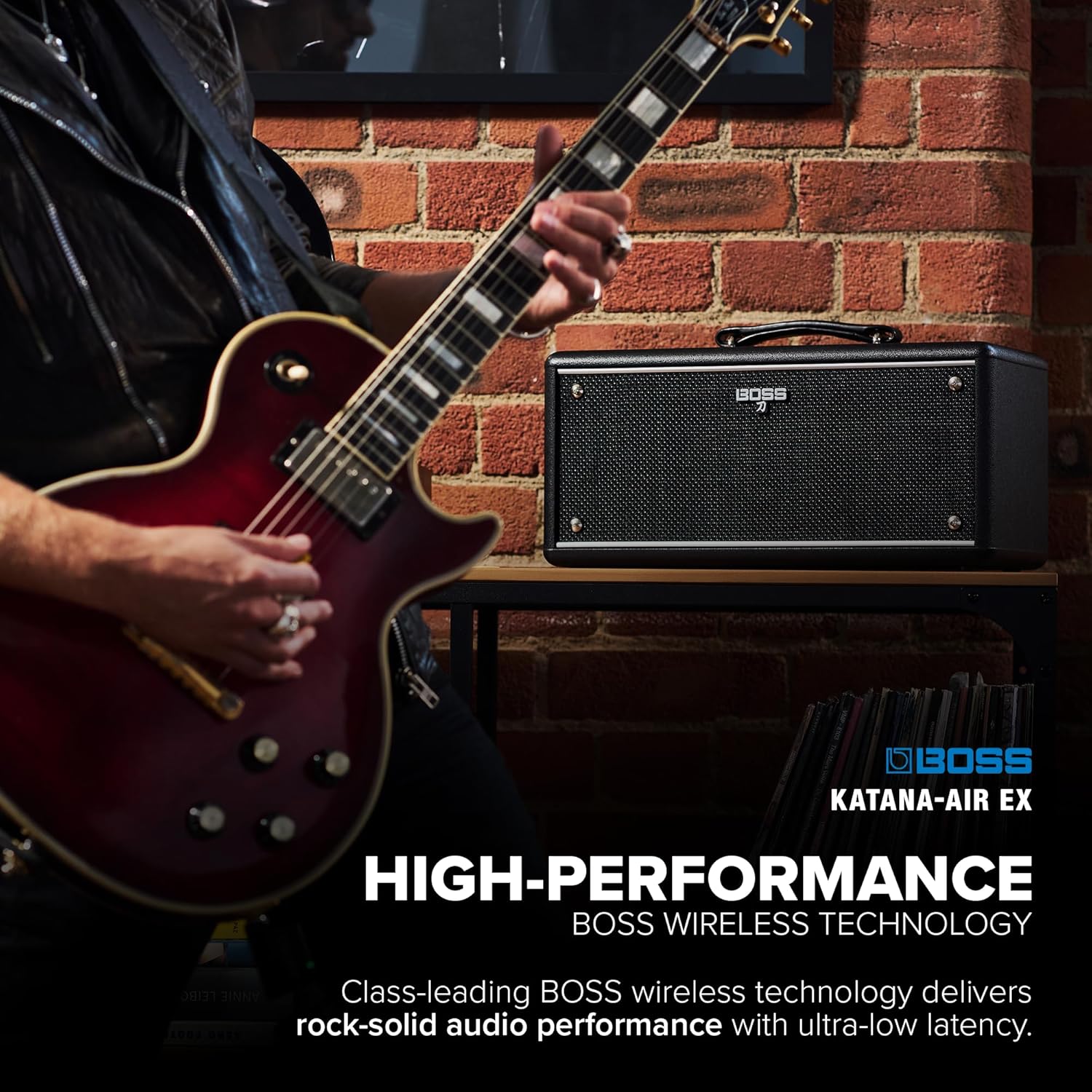 BOSS Katana-Air EX | Powerful Wireless Desktop Amplifier for Guitar, Bass & Acoustic-Electric Guitar & Bass | Stereo Sound with Dual Five-Inch Speakers | 5 Amp Characters | Premium Amps & Effects