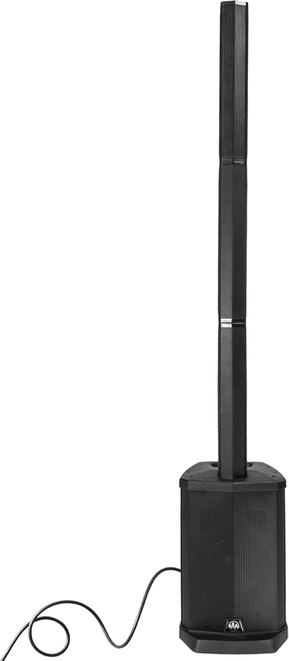 Gemini Powered Line Array PA System with Subwoofer - Column Array Speakers 1200W, Built-in Mixer, Bluetooth Streaming, Adjustable Height Tower Speakers for DJ, Karaoke, Live Performance (WPX-2000)