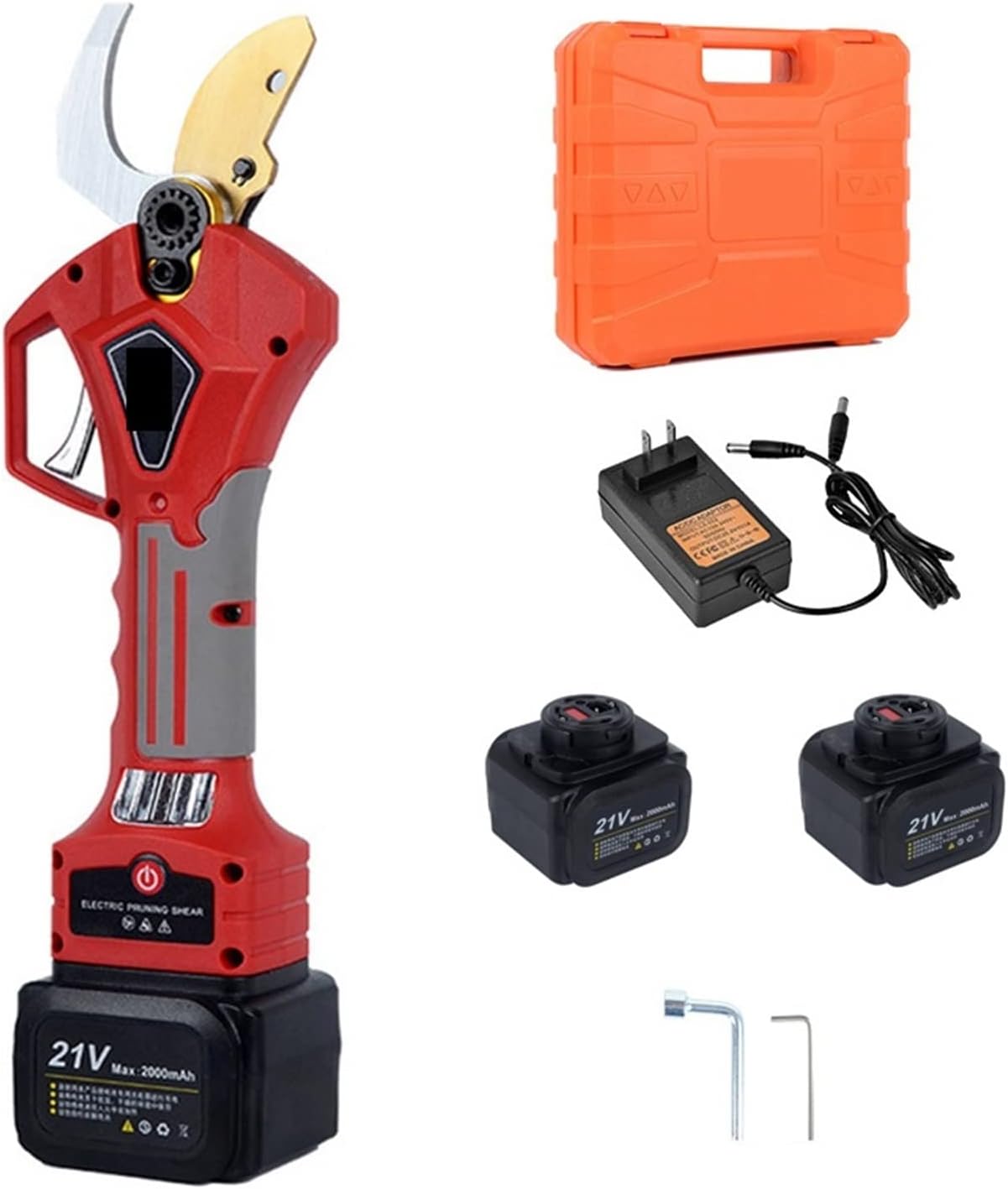 21V Cordless Pruner Lithium-ion Pruning Shear Efficient Scissors Bonsai Electric Tree Branches Garden Tools Electric S32 32mm