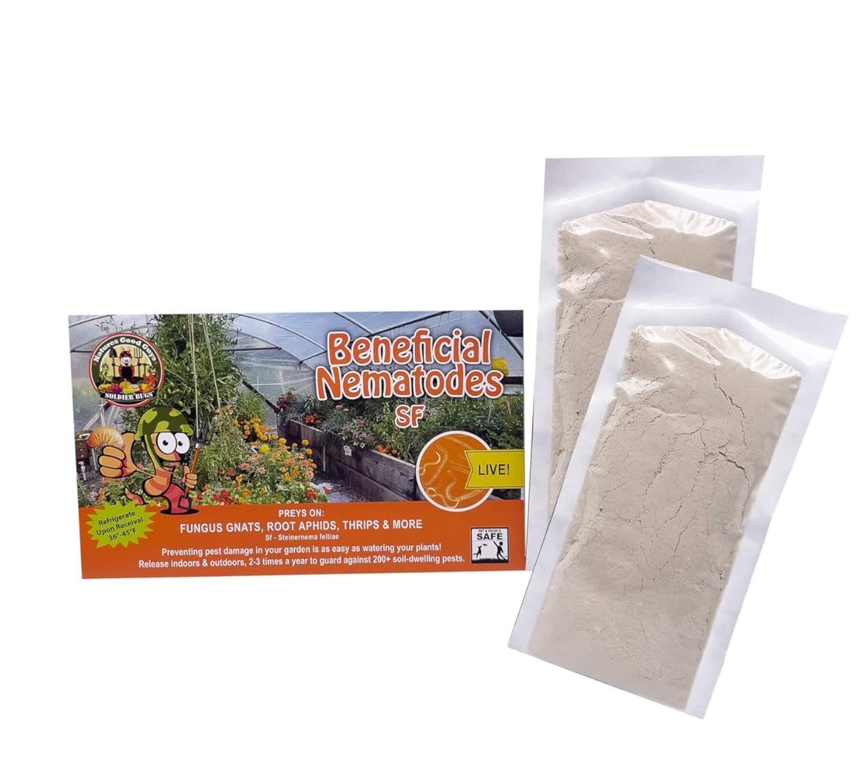 Beneficial Nematodes Steinernema feltiae SF - Biological Fungas Gnat Control (100 Million)