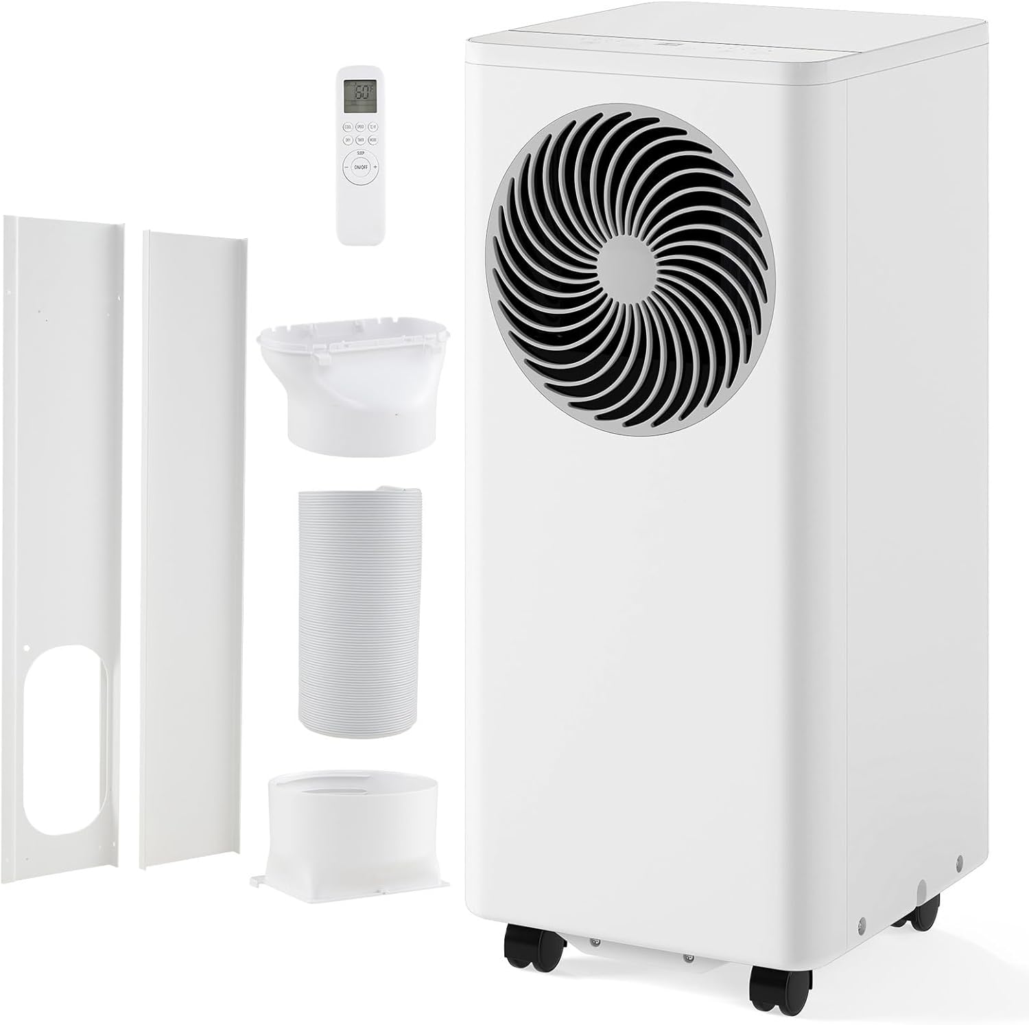 ARLIME 10000 BTU Portable Air Conditioner for Room up to 350 Sq.Ft, 3-in-1 Stand up AC Unit w/Dehumidifier, Fan, Sleep Modes, 24H Timer, Remote Control, Window Installation Kit Included (10000 BTU)