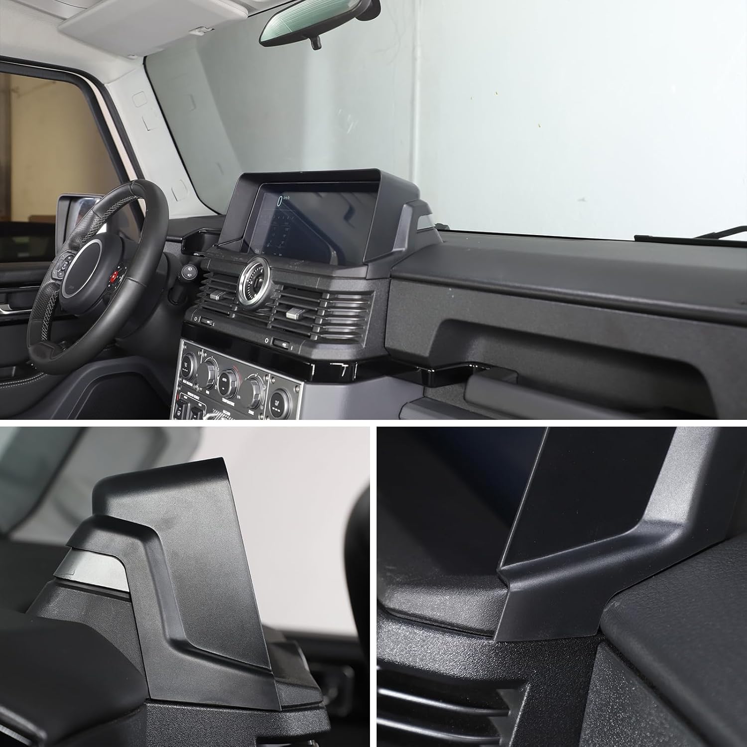 Car Navigation-Sun-Shade-Visor Compatible with Ineos Grenadier Quartermaster 2020-2024 GPS Navigator Screen Sun Hood Shield in-Dash Visor Anti-Refection Anti Glare