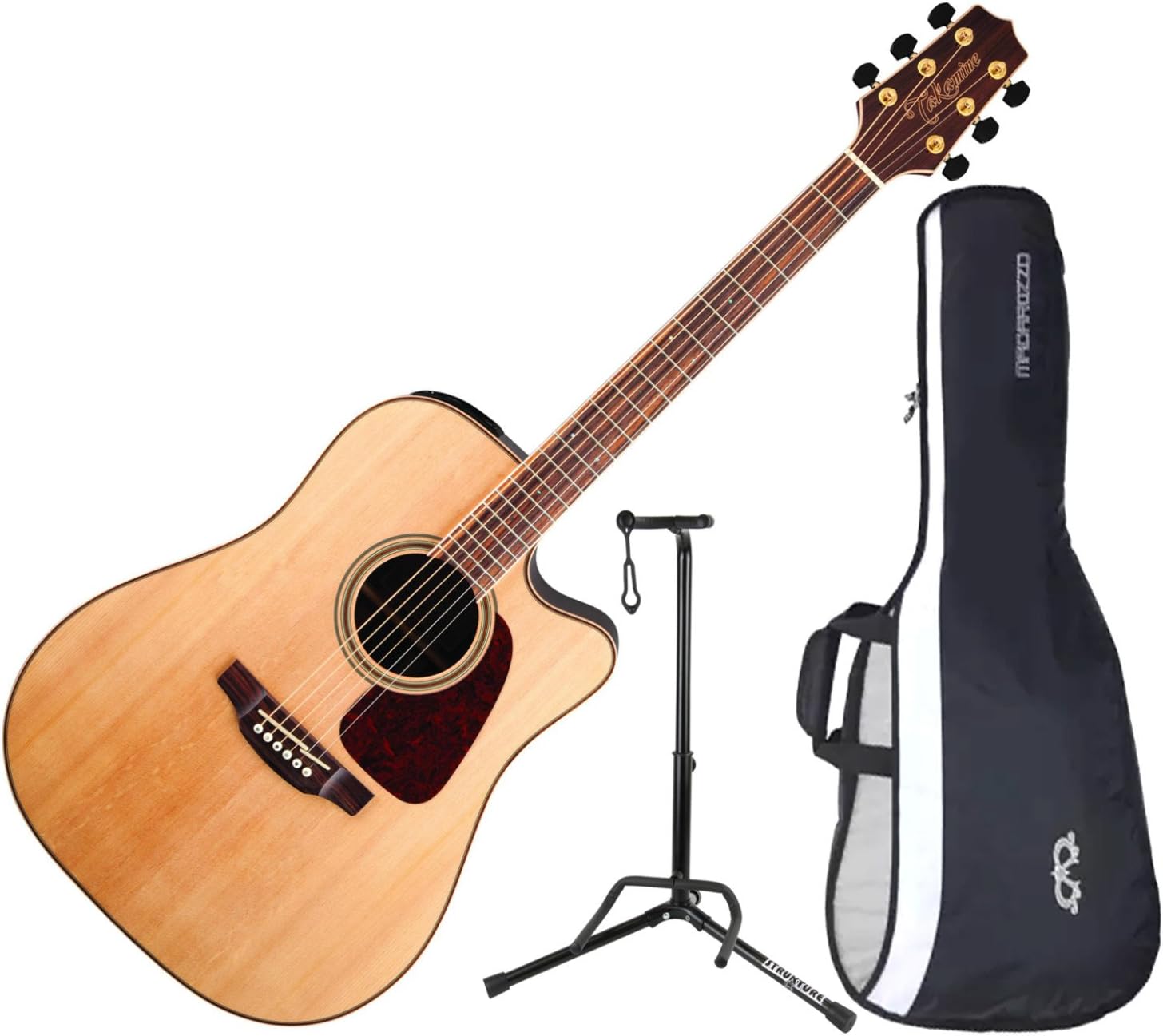 Takamine GD93CE-NAT Acoustic Electric Guitar w/ Gig Bag and Stand