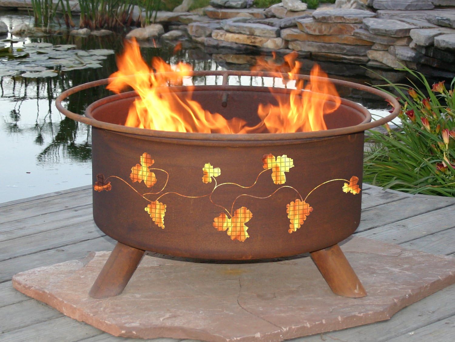 Patina Products F111, 30 Inch Grapevines Fire Pit