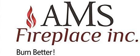 AMS Fire Pit Table Round Tempered Glass Wind Guard 42