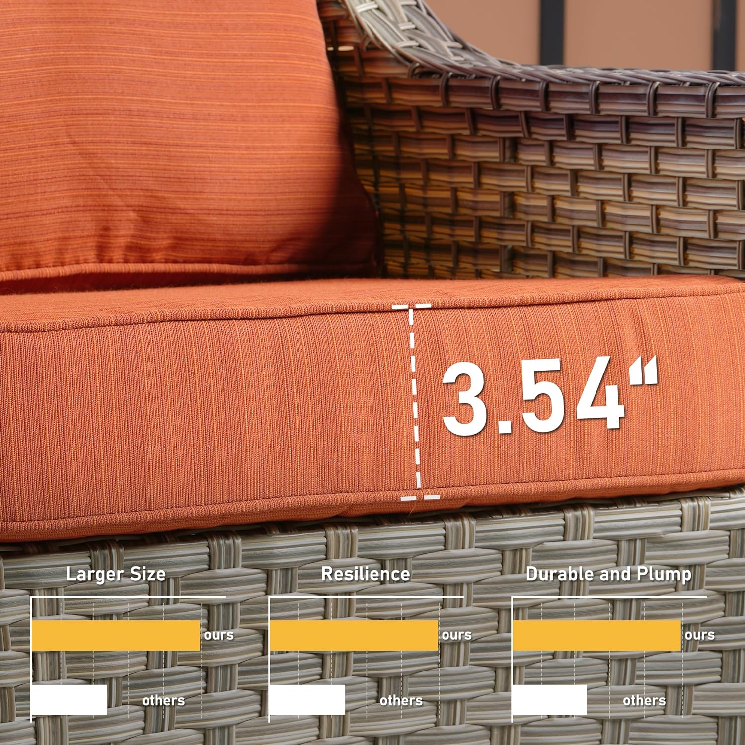 7-Piece Patio Furniture Set with 54