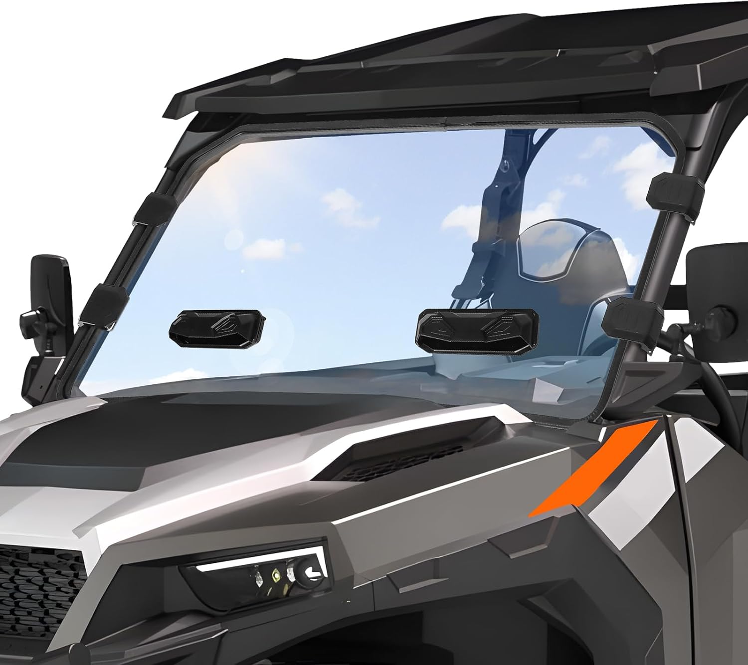 StarknightMT General 1000 Windshield Vented Full Front Window Compatible with Polaris General 1000/ 4 1000 /XP 1000 /XP 4 1000 2016-2025, Anti-Scratch Anti-UV Clear, General 1000 Accessories