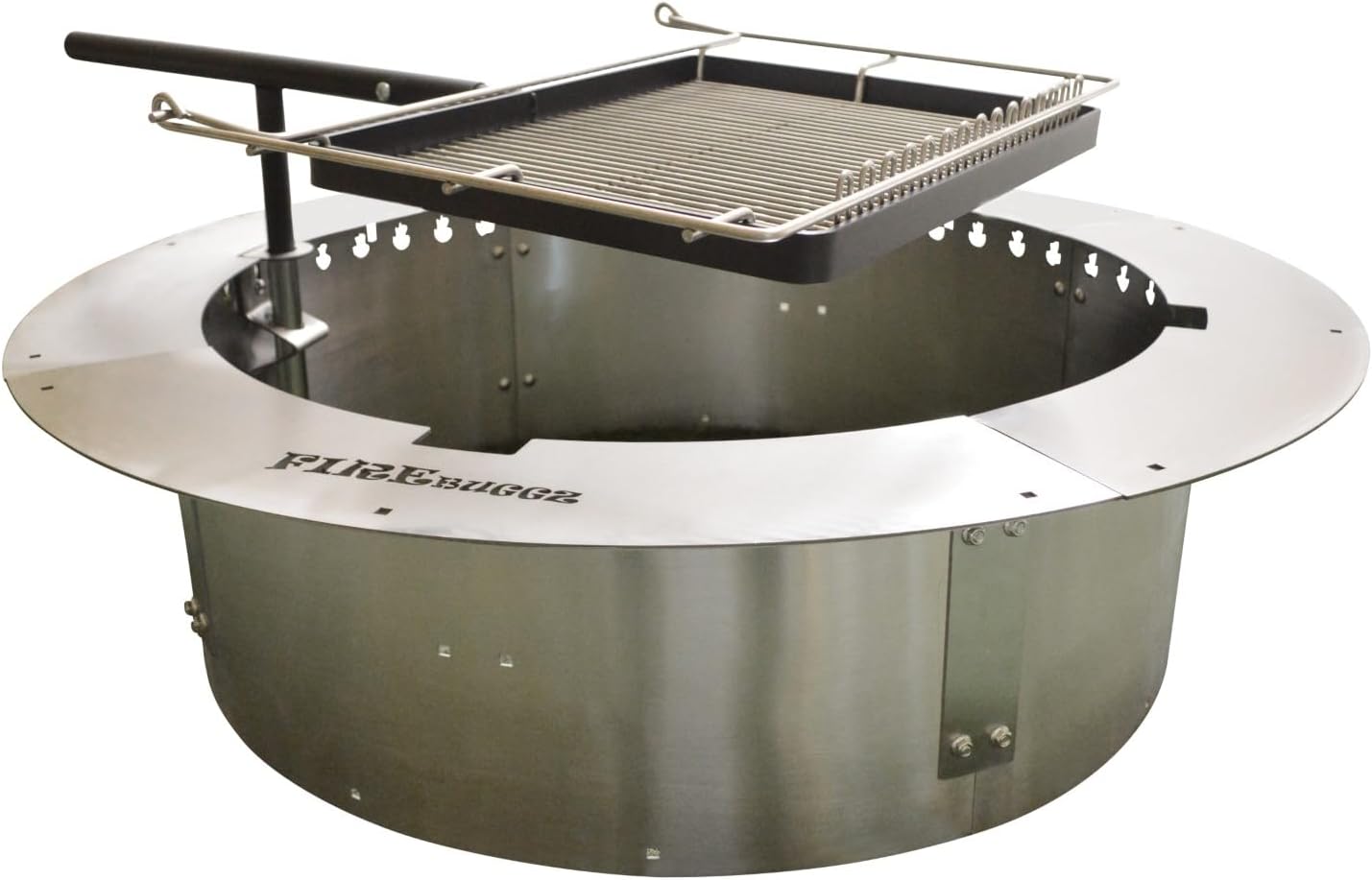 Firebugzz Smokeless Fire Pit Insert with Swivel Grill – 29