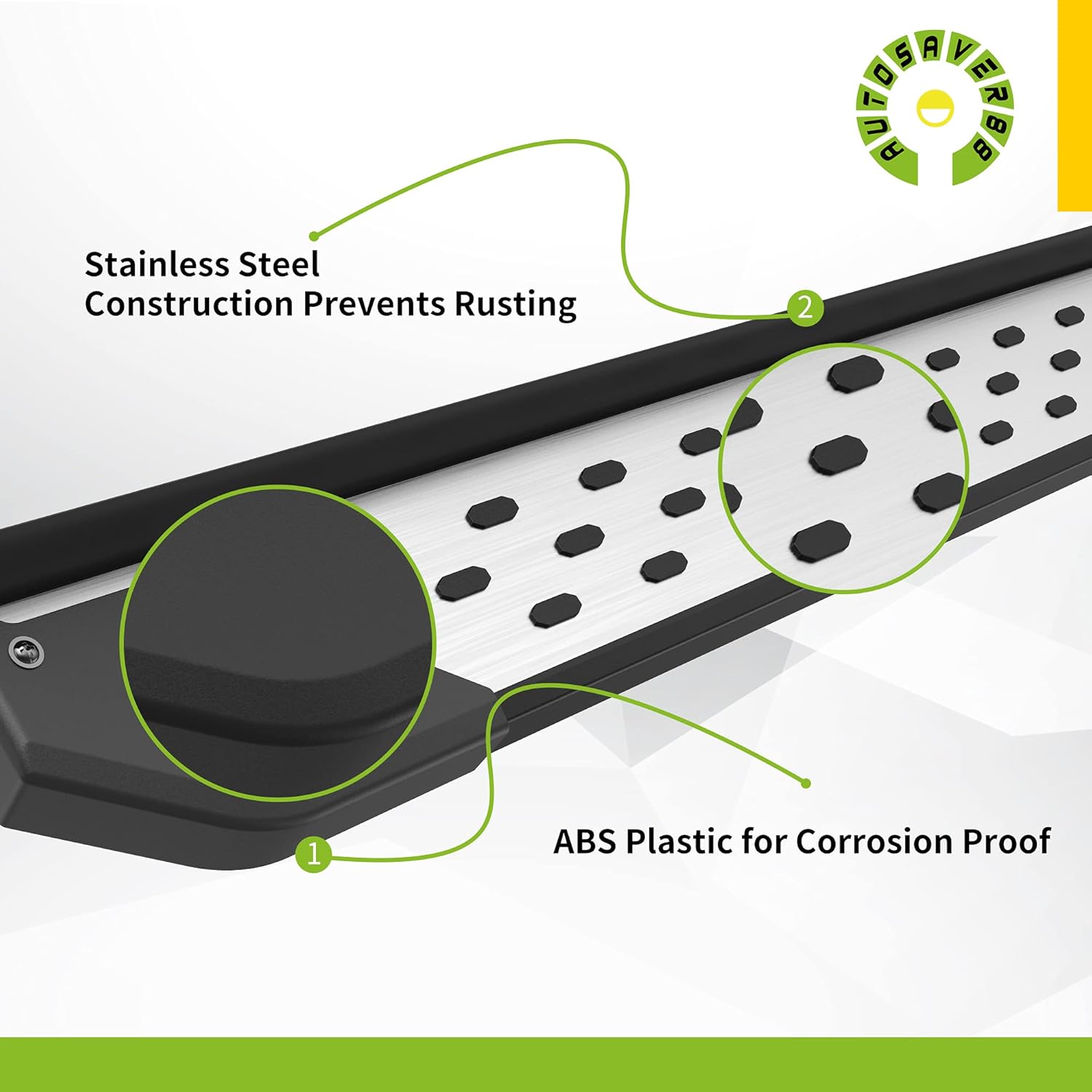 AUTOSAVER88 Running Boards Compatible with 2016-2022 Honda Pilot SUV Aluminum Side Step Nerf Bars Step Rails Sport Utility 4-Door Truck Pickup Rock Panel Off Road Exterior Accessories, Black