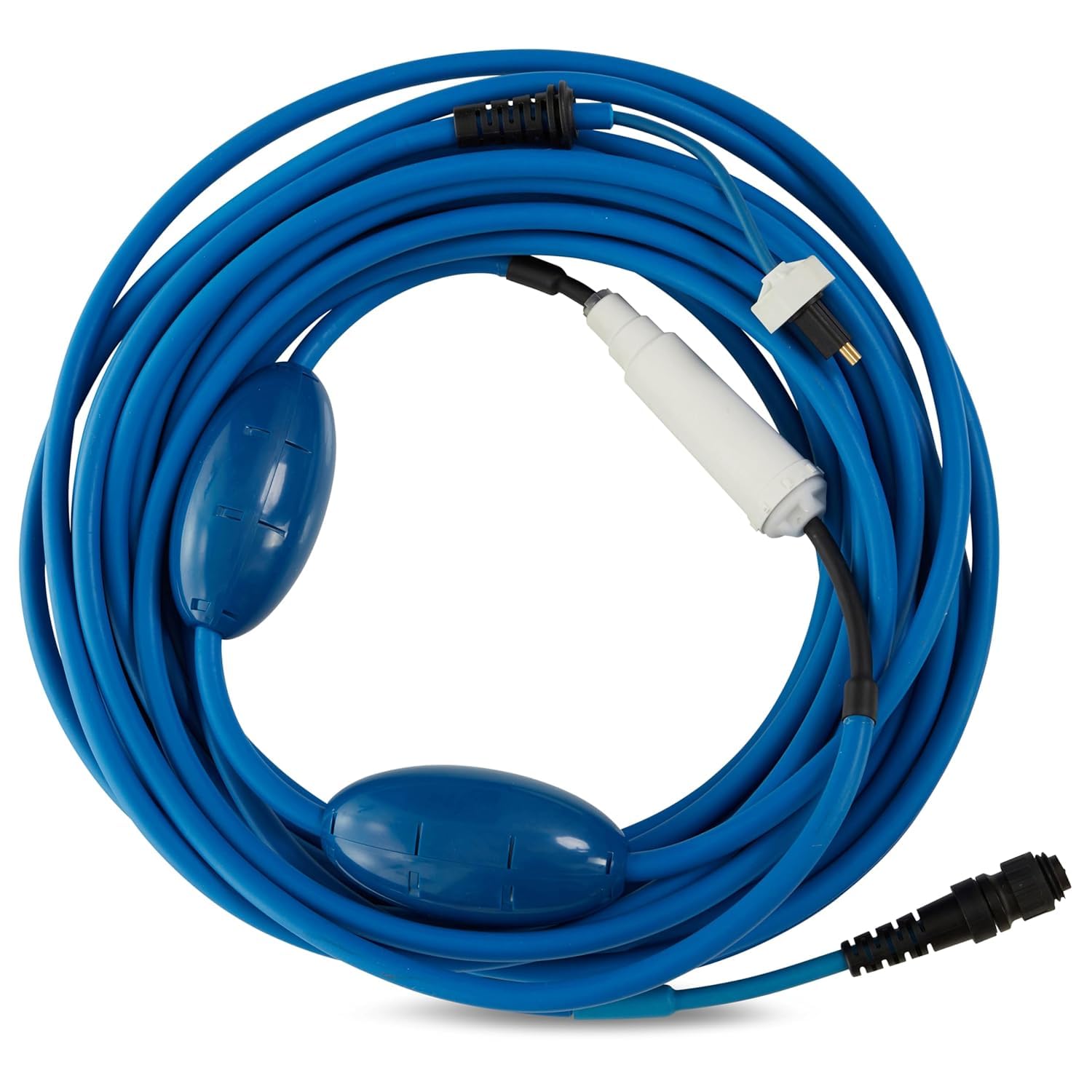 9995862-60ft Blue Cable Only Compatible with Dolphin Pool Robot Nautilus CC Plus [Non WiFi], M200, 9995862, Includes 2 Big Floats and Swivel for Tangle-Free Operation [2 Prongs]