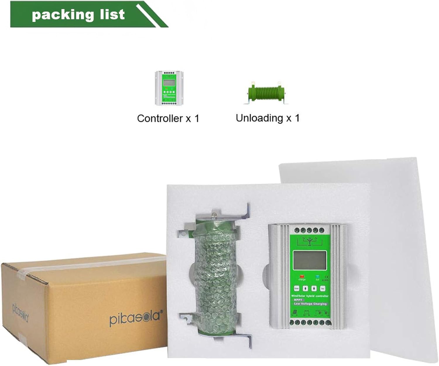 Hybrid Solar Wind Power Systems, Mppt Charge Controller, 12v/24v/48v Hybrid Solar Wind Power Charge Controller for Wind Turbines and Solar Panels,12V-400W