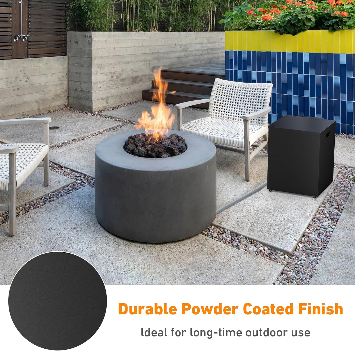 Stanbroil Propane Tank Cover Table, 20 lb Propane Tank Storage Side Table, 16