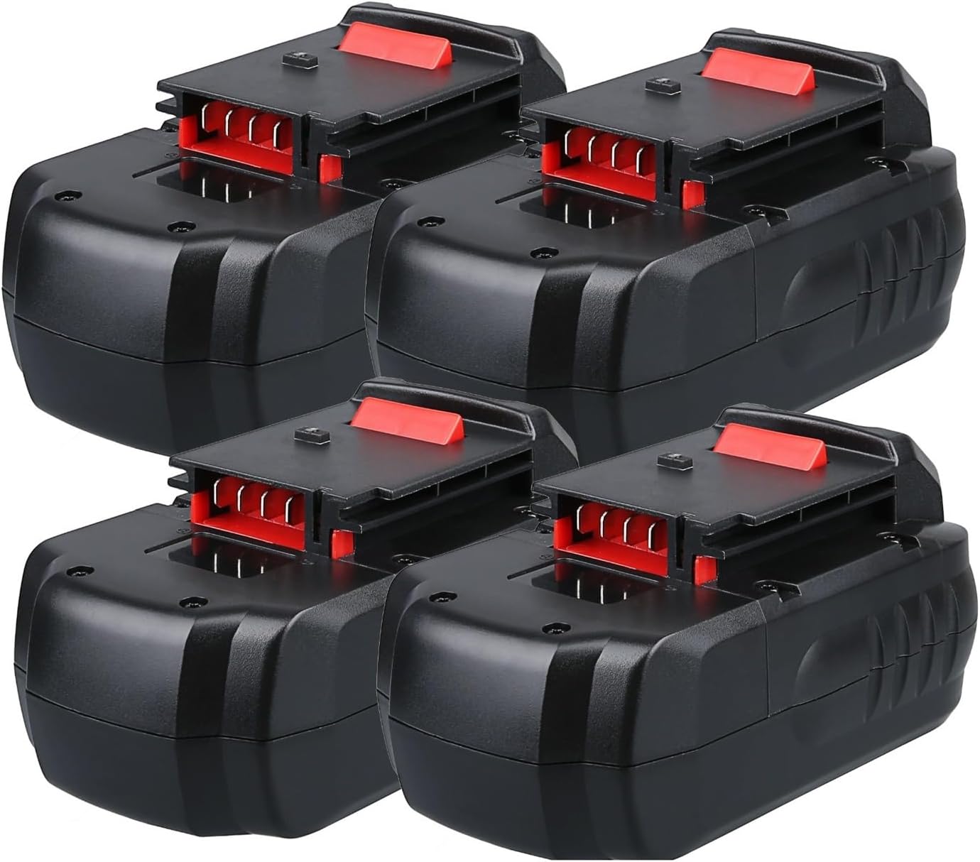 OUTMX 18V 4.8Ah Battery Compatible for Porter Cable Battery PC18B PCC489N PCXMVC - Cordless Power Tool Replacement Battery Pack(4pcs)