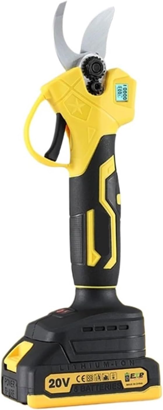 1500W 30mm Brushless Electric Pruner Shear Cordless Rechargeable Fruit Tree Bonsai Pruning Branches Cutter Tool for 18V B(Option A)