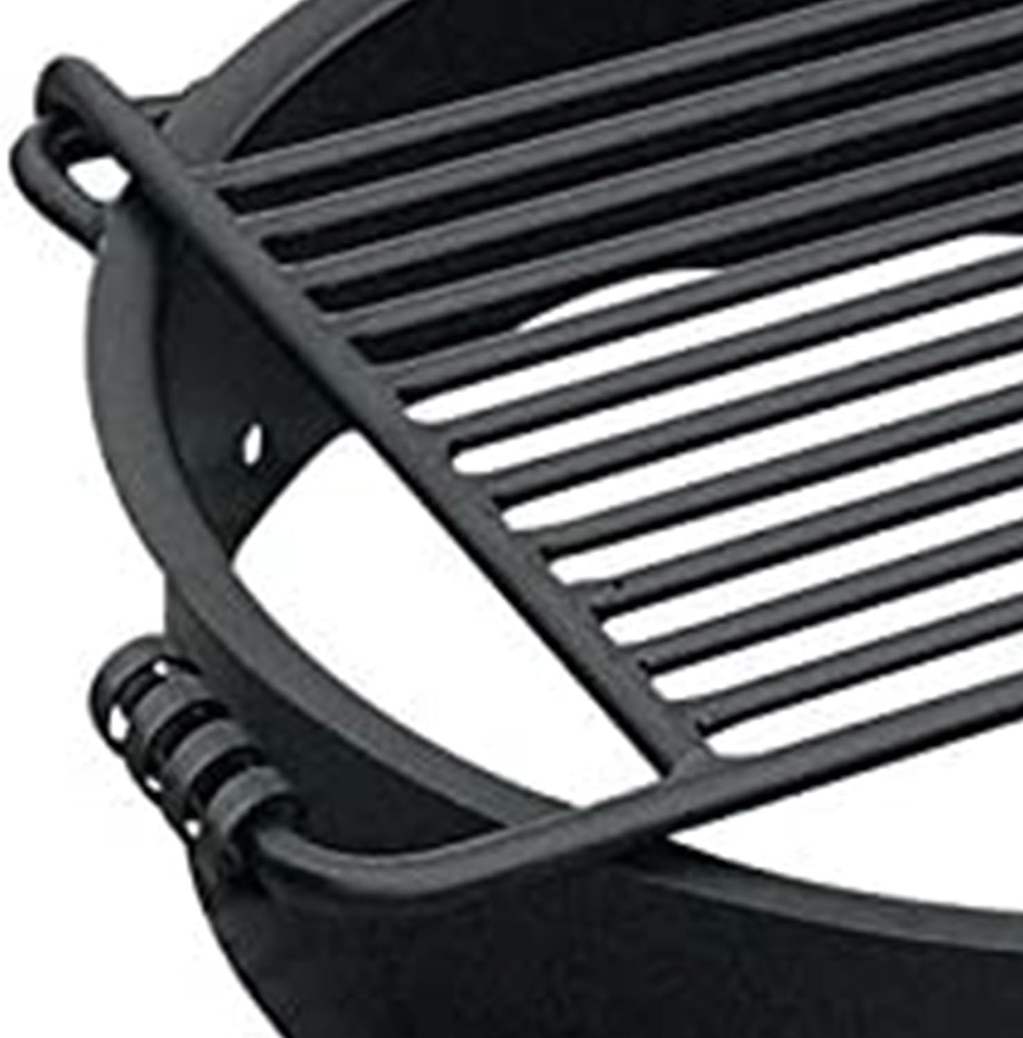 Pilot Rock 2 Pack 24 Inch Steel Ground Fire Pit Rings and Metal Cooking Grates, Black