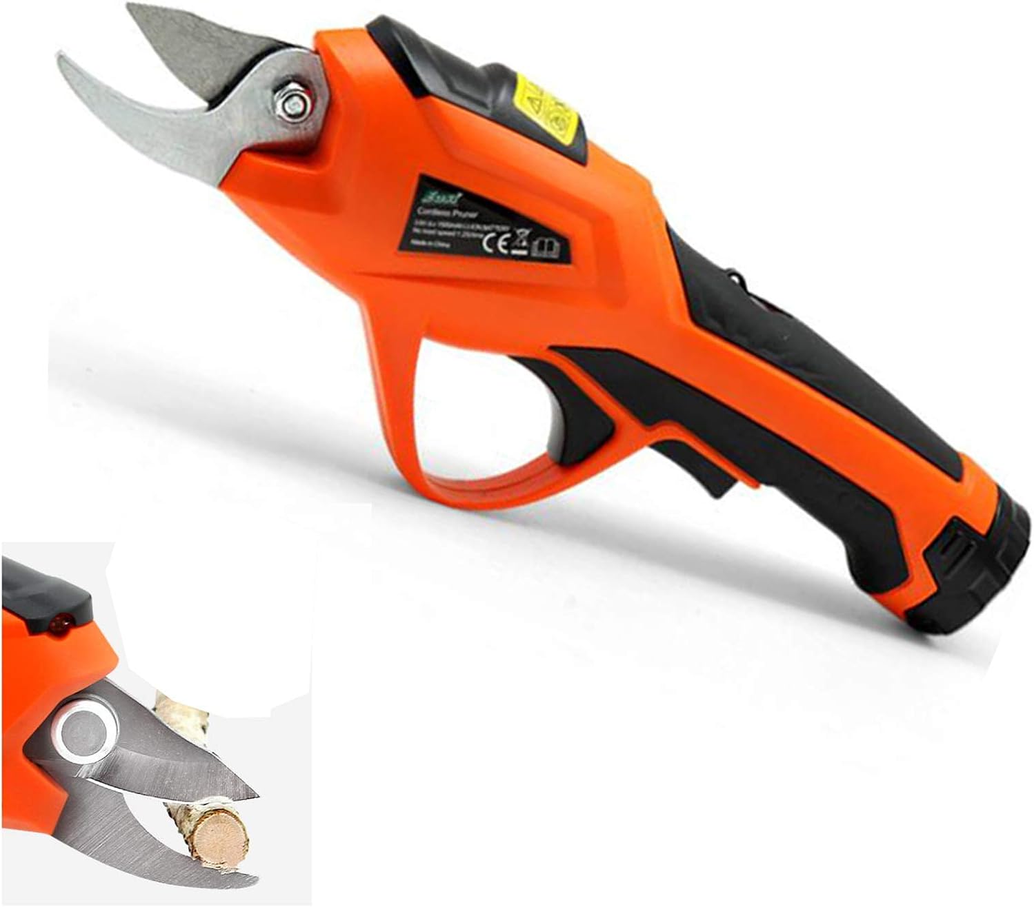 Garden Electric Pruning Shear Cordless Electric Secateurs P Rechargeable 3.6V Li-Ion Battery Tree Branch Pruner for Tree Branch Wood Cutting 10Mm Cutting Diameter,Black