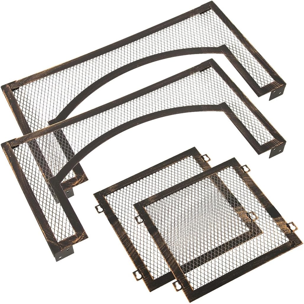 Portable Wood Burning Fire Pit for Outside Smokeless Outdoor Fire Pit with Removable Legs Compact Portable Heater for Camping Patio & Backyard Warmth Antique Brass