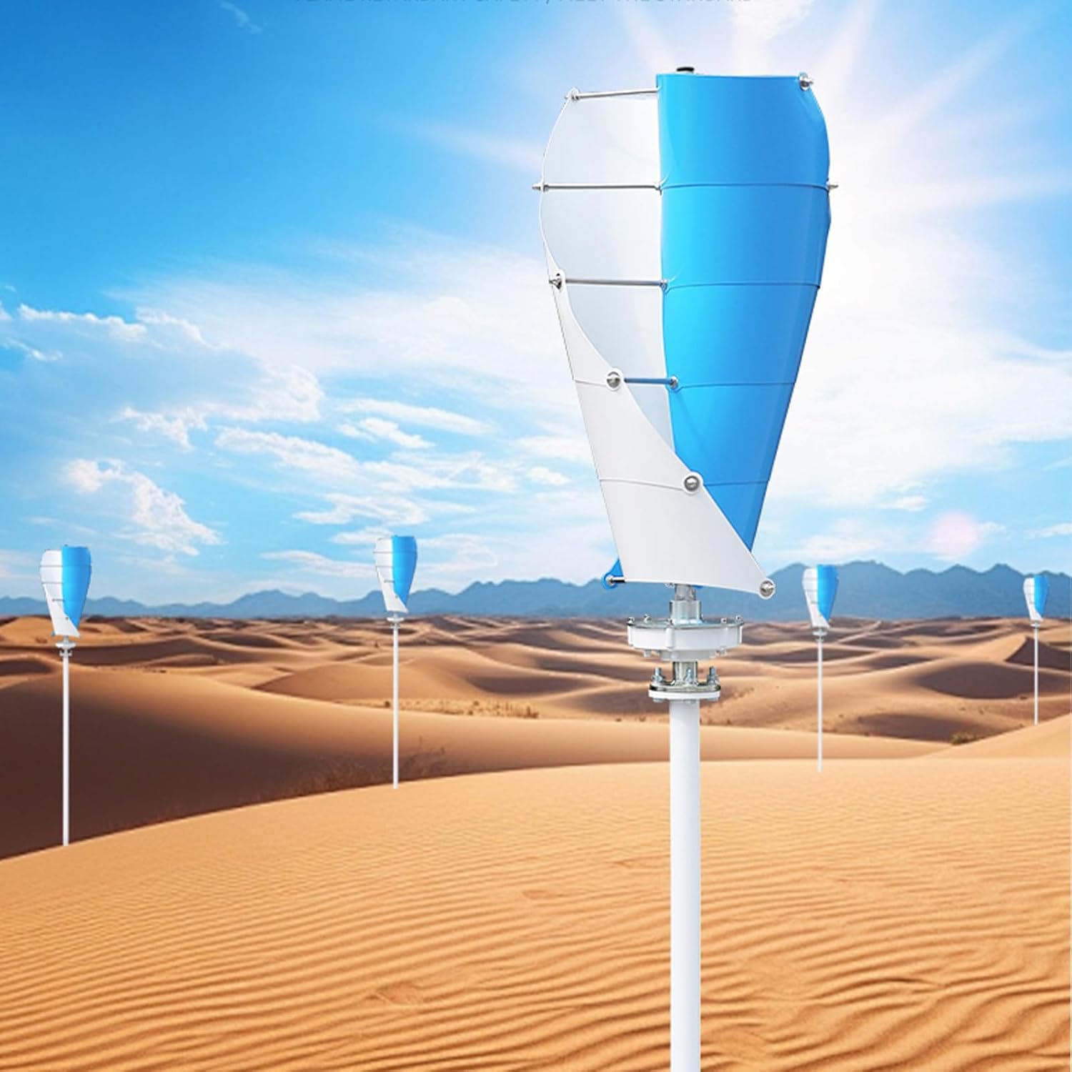 20000W Wind Turbine Generator Kit - 10 Blade High Efficiency Windmill for Boats, Cabins, Terraces & Homes - 12000W 24V Renewable Energy Solution for Off-Grid Power