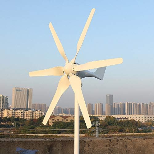 800W Wind Turbine Generator Kit - High Efficiency 6-Blade Wind Power System for 12V/24V/48V Home Energy Solutions, Eco-Friendly Free Power with Controller