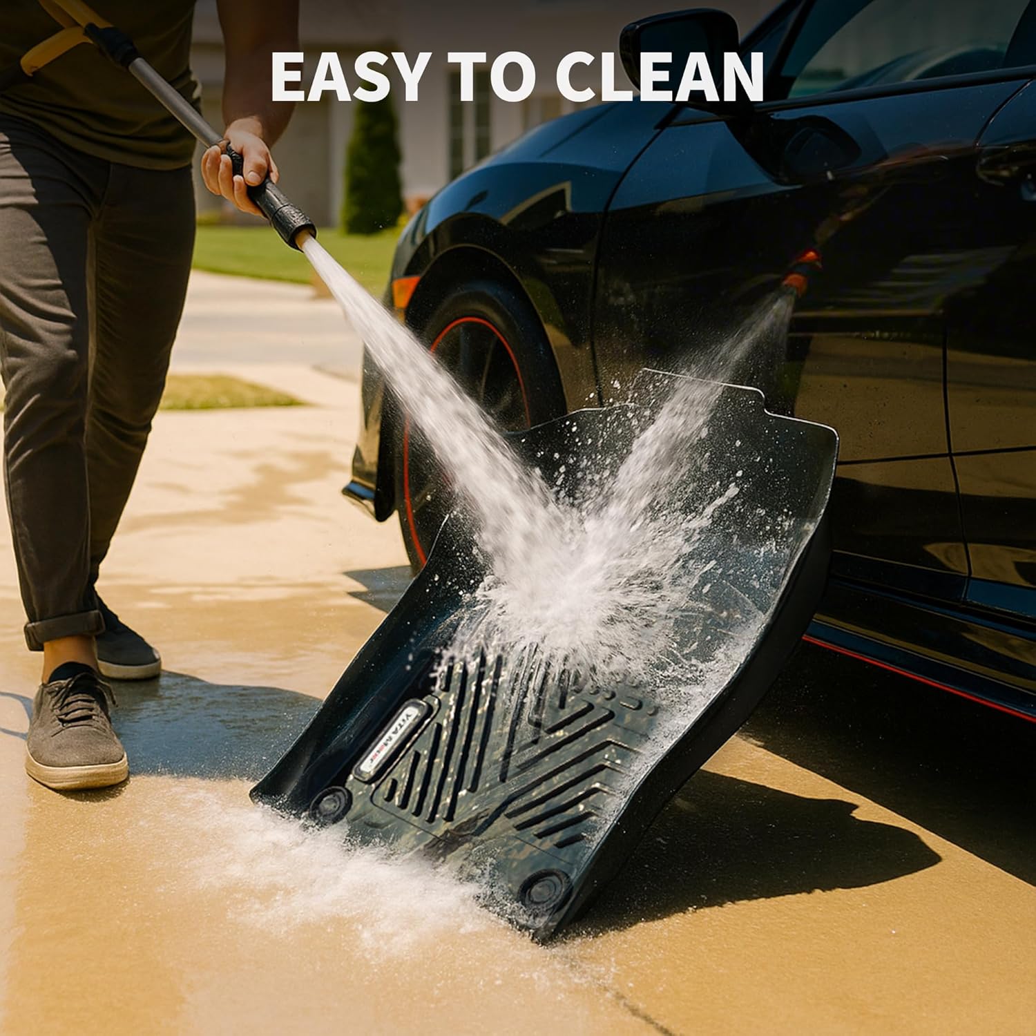 YITAMOTOR Floor Mats Fit for 2015-2020 Chevrolet Tahoe & GMC Yukon,TPE All-Weather Custom Fit Floor Liners, Durable Anti-Slip Accessories, 1st & 2nd Row, Black