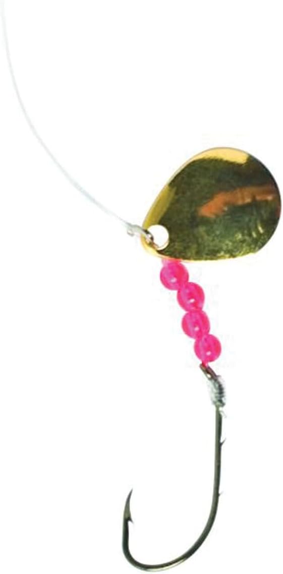 Replacement Compatible with Eagle Claw 2-Way Spinner Bait with Gold Blades - Size 4, Durable Metal Bicycle Bike