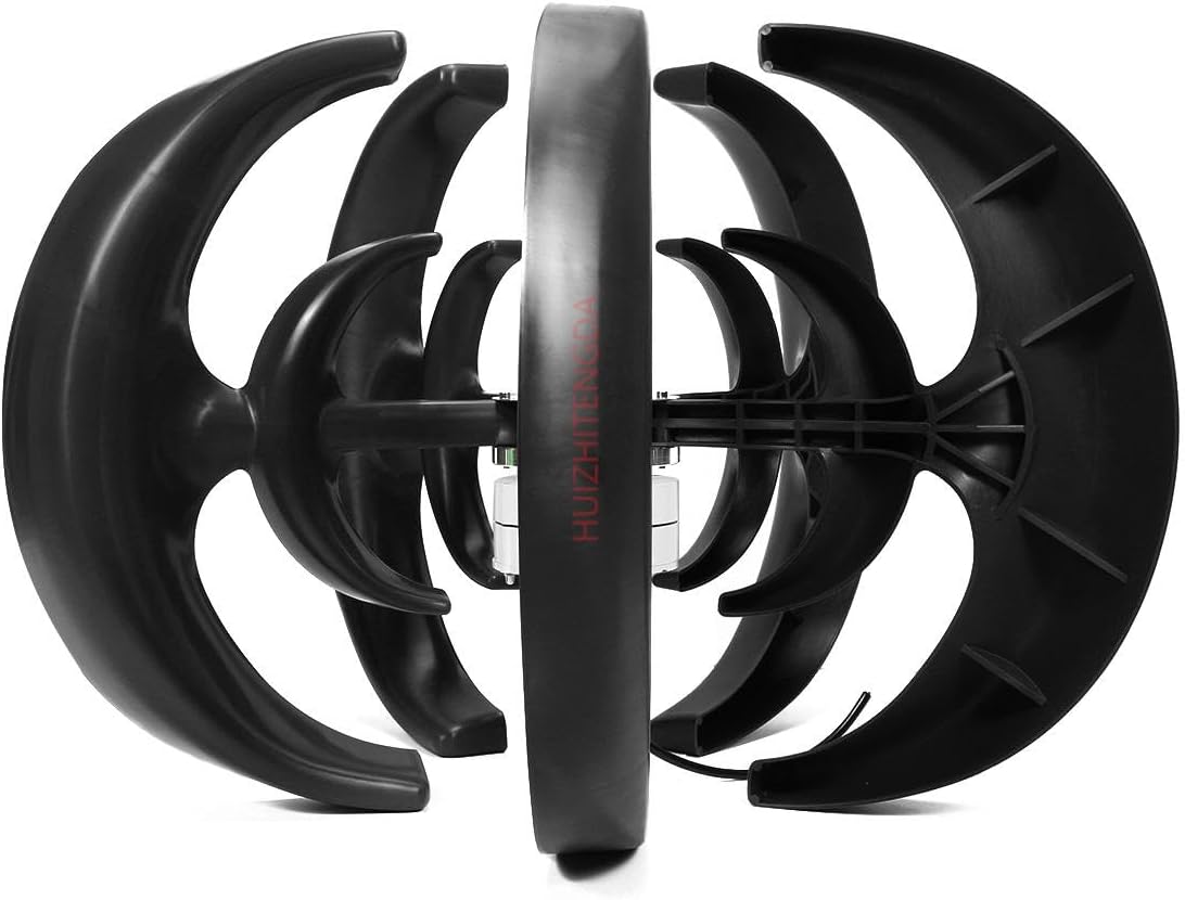 2000W Vertical Wind Turbine Generator 48V 24V 12V Power Magnetic Free Energy Windmill Wind Turbine Generator for Home Appliance Camping Solar