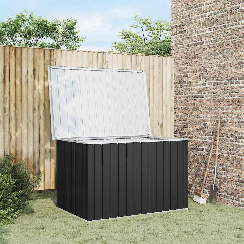 Galvanized Steel Outdoor Storage Cabinet Deck Box, Metal Patio Storage Container for Outside Cushions, Pillows, Garden Tools, 58.7