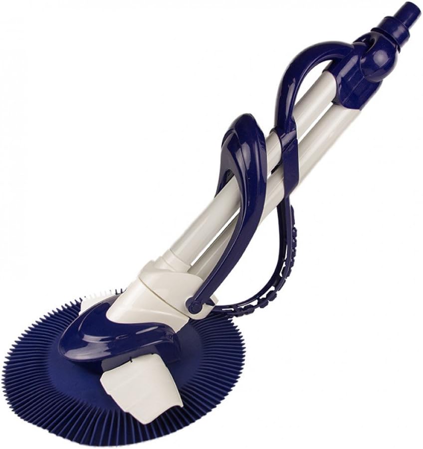 Rx Clear Suction-Side Universal Swimming Pool Vacuum | Hammer Cleaner Technology | Lightweight Design for Cleaning Inground Pools | Easy Installation, No Tools Required | Blue & White
