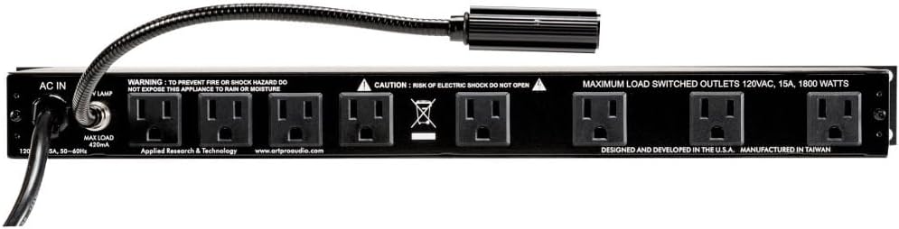 ART PB 4x4 PRO USB Rackmount 9 Outlet Power Conditioner and Surge Protector