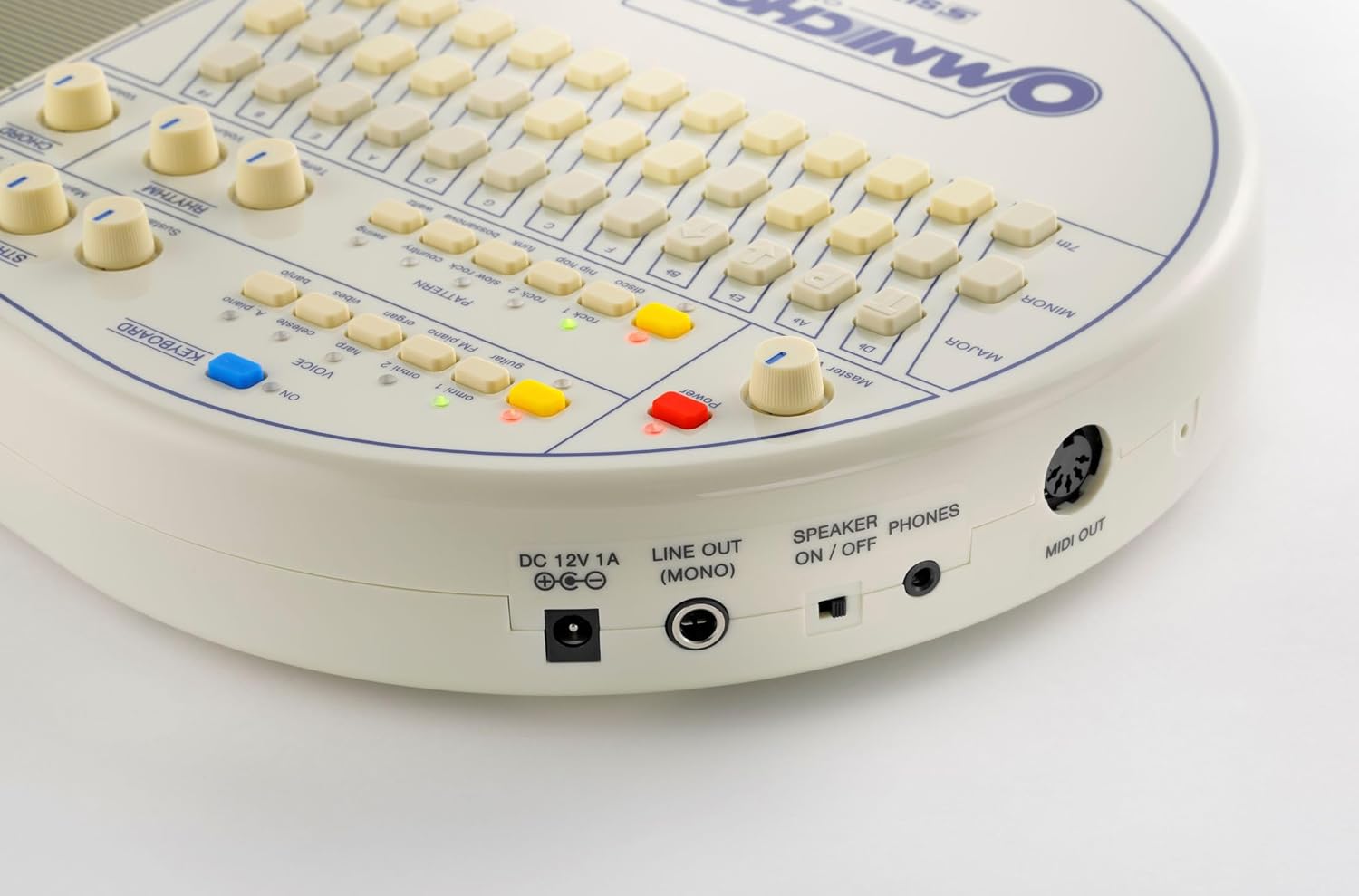 Suzuki Omnichord Electronic Musical Instrument OM-108 Digital Chorded Zither Synthesizer Instant Accompaniment with Mackie Headphones, Power Supply, Cable, Strap Bundle