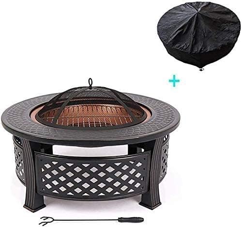 Outdoor Fire Pit Outdoor Fire Pits Wood Burning Pit - includes Spark Screen and Log Poker - Great for Outdoor and Patio Home Barbecue