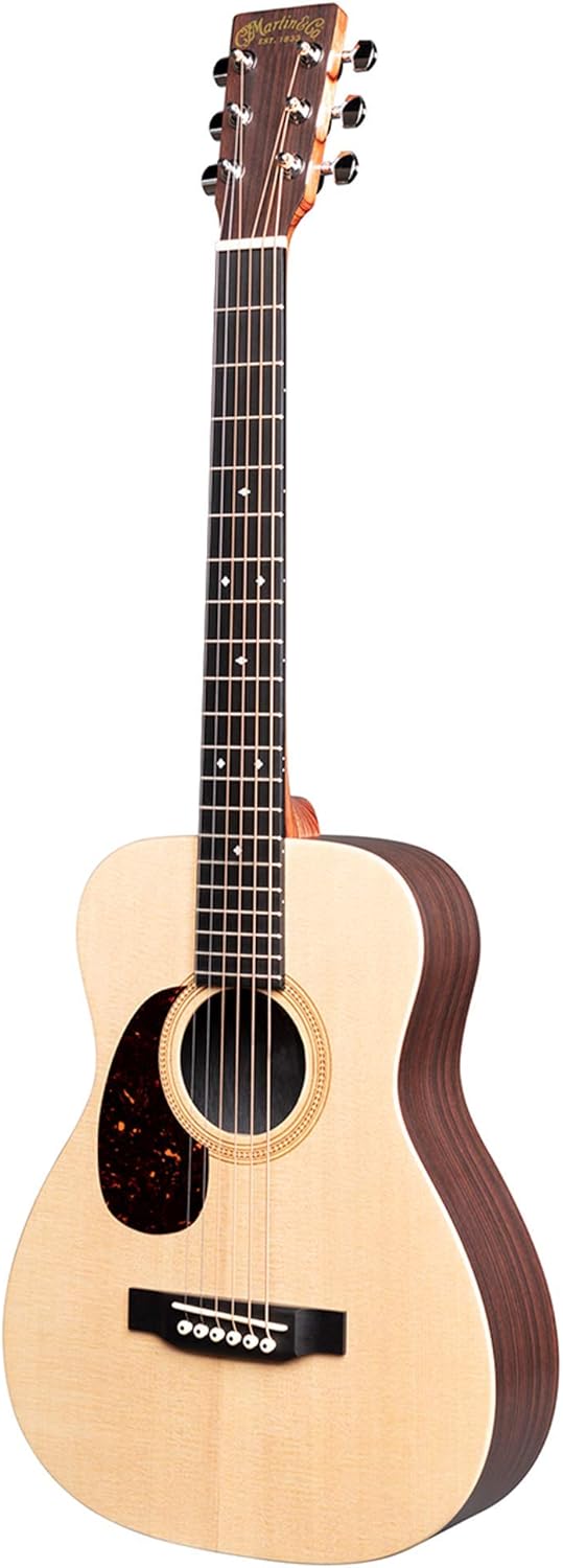 Little Martin LX1RE Acoustic-Electric Guitar with Gig Bag, Sitka Spruce and Rosewood Pattern HPL Construction, Modified 0-14 Fret, Modified Low Oval Neck Shape