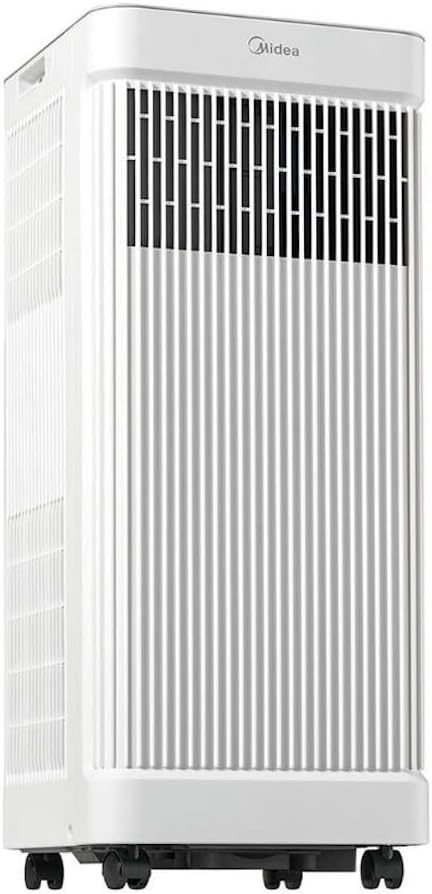 Midea 6,000 BTU DOE Smart Portable Air Conditioner, for spaces up to 250 sq. ft., 870 watts, 3-in-1 comfort: Air Conditioning, Fan, and Dehumidifier, Built-in Wheels - MAP06S1JWT-B