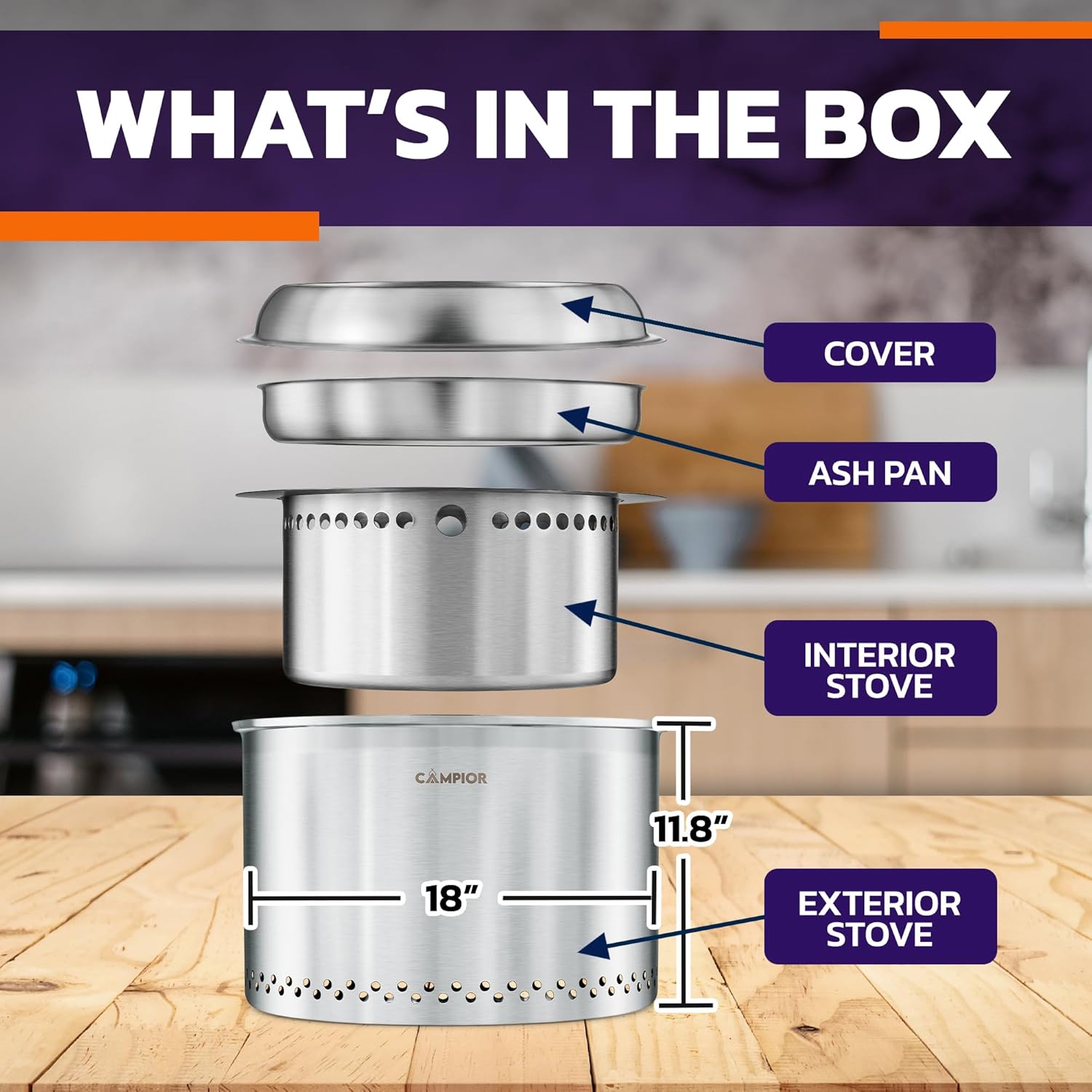 Smokeless Fire Pit, 18