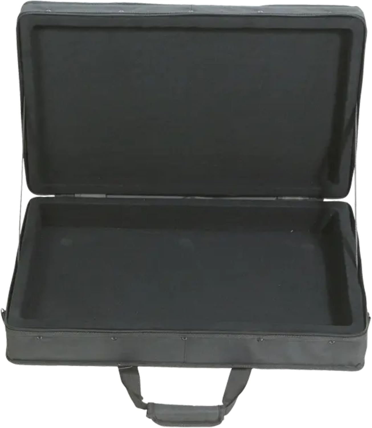 SKB 24”x14” Controller Soft Case - Padded Bag w/ Rigid Foam Frame, Shoulder Strap and Double Zippers for DJ Controllers & Small MIDI Keyboards, Black