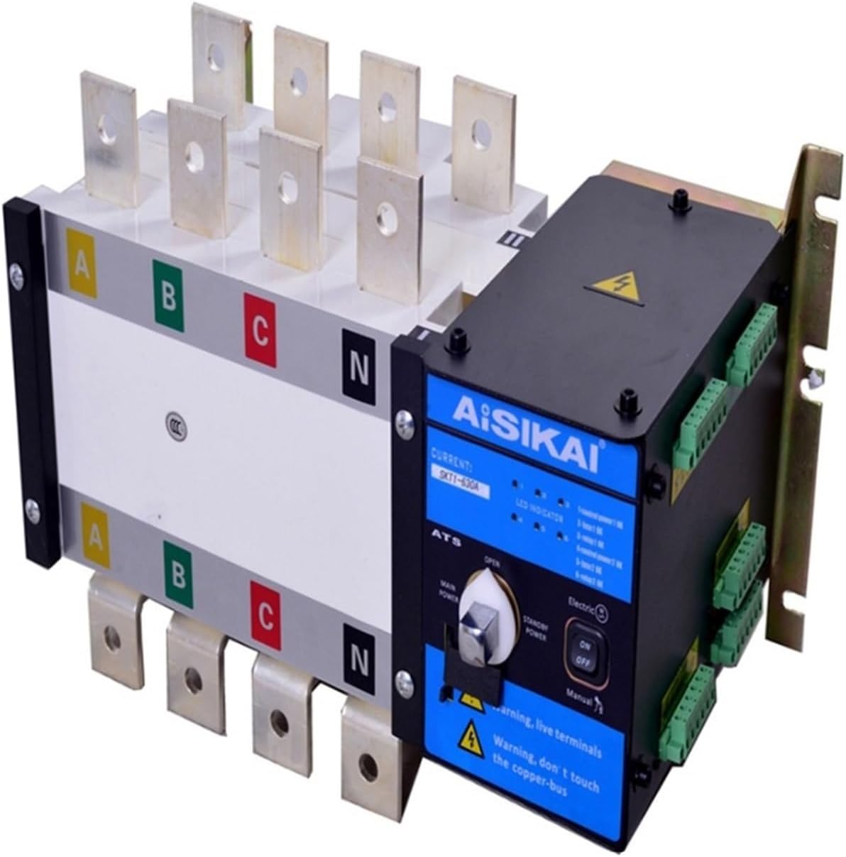 ATS 630A 4P Controller Dual Power Automatic Transfer Switch Teile 220V 380V Elektrische Diesel Generator Panel Board 3Phase