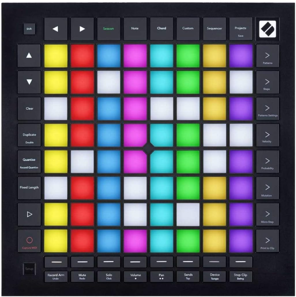 Novation Launchpad Pro MK3 Bundle with Over-Ear Headphones and 3.0 4 Port USB Hub (3 Items)