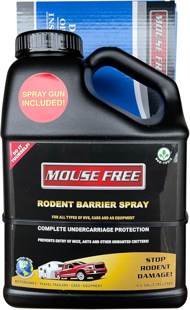 1 Gallon RV Mouse Repelling Undercarriage Lubricant with Spray Gun