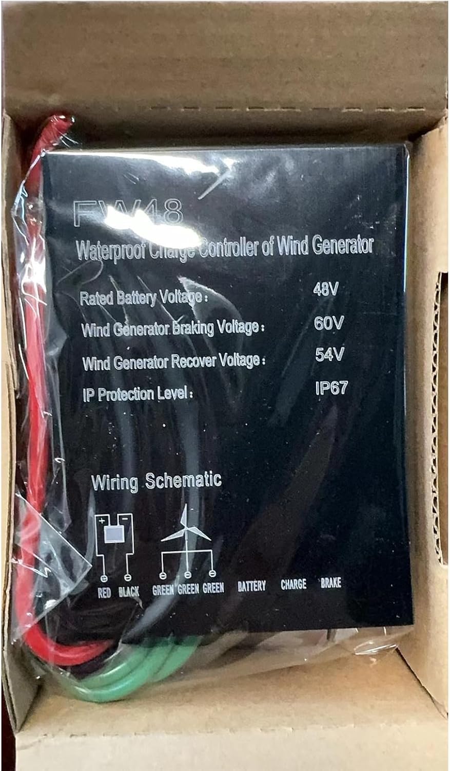 10A -40A 12V 24V 48V Vertical Axis Wind Turbine Generator Controller, 100W-1500W Regulator for Wind Turbine Generator Windmill Alternator Battery Charger